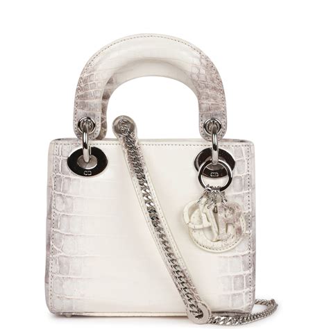 himalayan croc lady dior price|Christian Dior Small Lady Dior Tote White Himalaya .